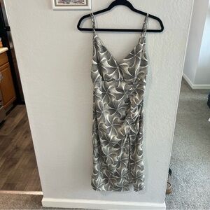 Urban Outfitters Ruched Sleeveless Midi Dress